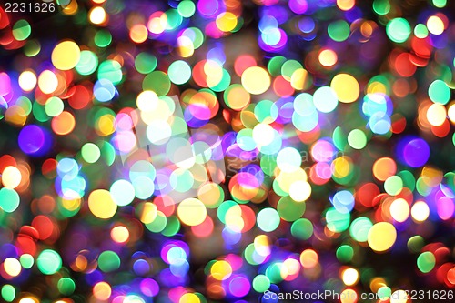 Image of abstract background from christmas lights 