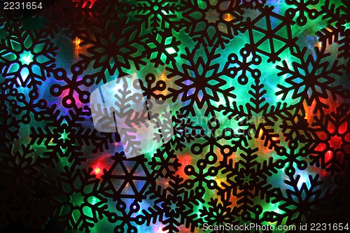 Image of abstract background from christmas lights 