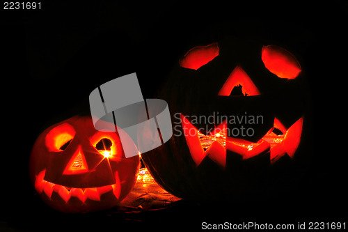 Image of halloween pumpkins