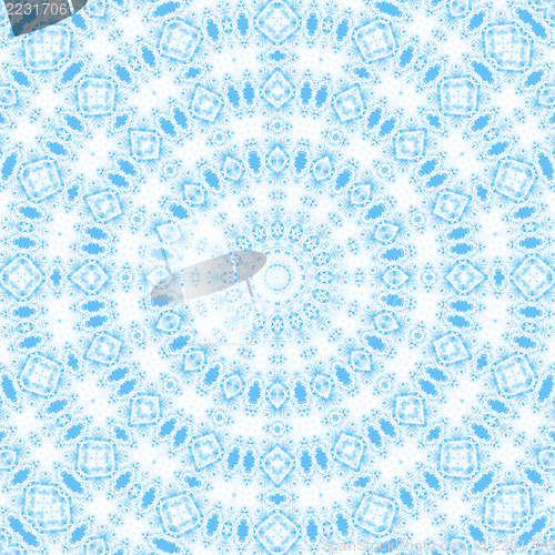 Image of Abstract blue pattern on white