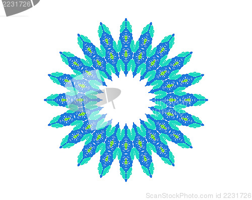 Image of Abstract radial shape