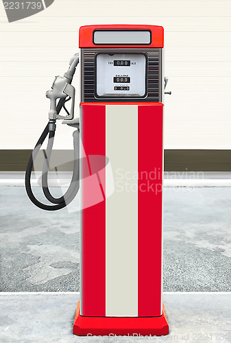Image of retro gas pump