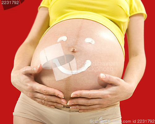 Image of Stomach of pregnant