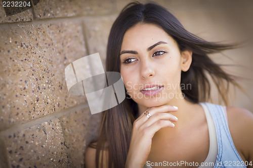 Image of Beautiful Mixed Race Young Woman