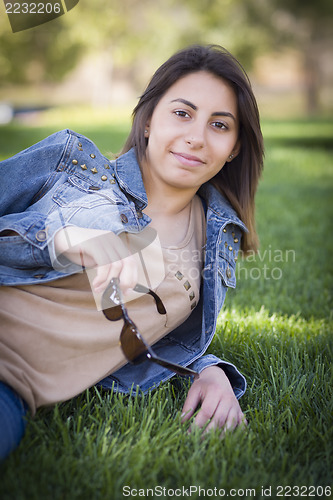 Image of Beautiful Mixed Race Young Woman