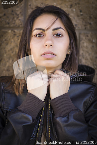 Image of Beautiful Mixed Race Young Woman