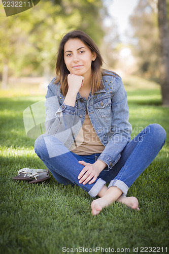 Image of Beautiful Mixed Race Young Woman