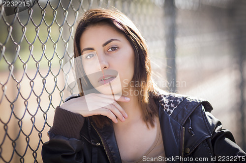 Image of Beautiful Mixed Race Young Woman