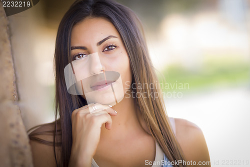 Image of Beautiful Mixed Race Young Woman