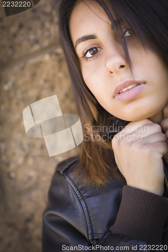 Image of Beautiful Mixed Race Young Woman