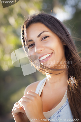 Image of Beautiful Mixed Race Young Woman