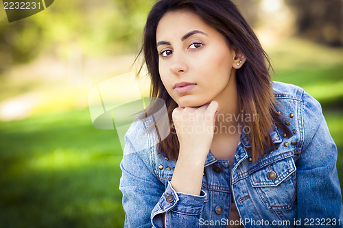 Image of Beautiful Mixed Race Young Woman