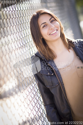 Image of Beautiful Mixed Race Young Woman