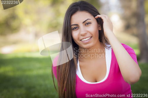 Image of Beautiful Mixed Race Young Woman