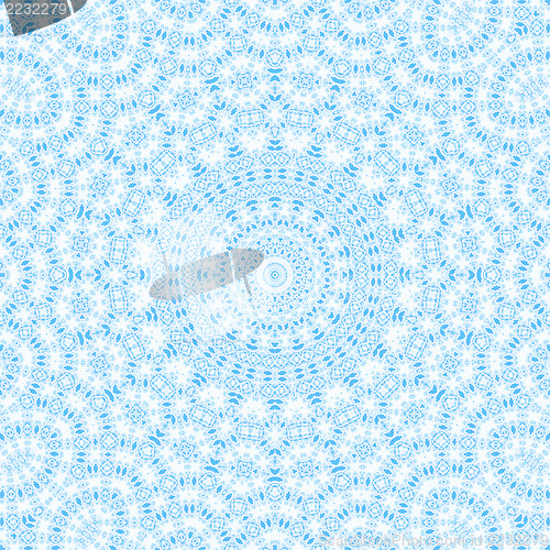 Image of Abstract blue pattern on white