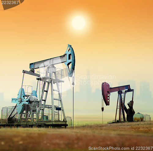 Image of oil pumps