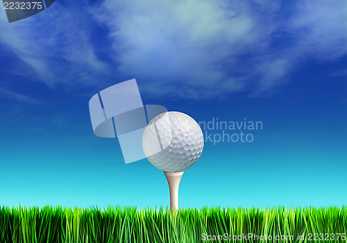 Image of tee and golf-ball