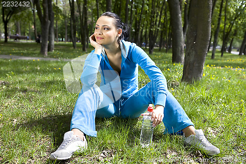 Image of girl in sports suit