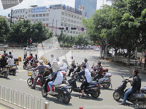 Image of crossing in China