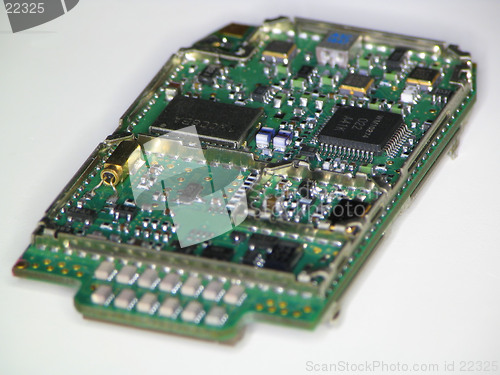 Image of Internals of a cell phone