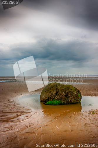 Image of Lonely stone on the beach