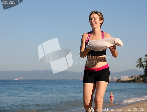 Image of Exercising on the beach