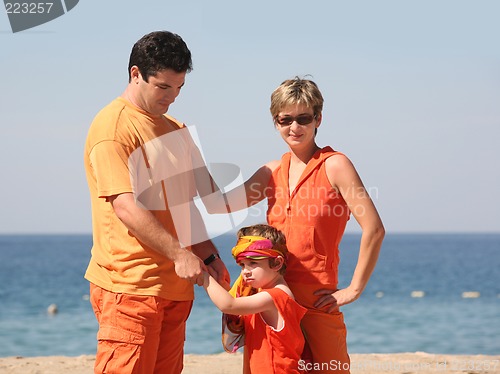 Image of Family on the beach