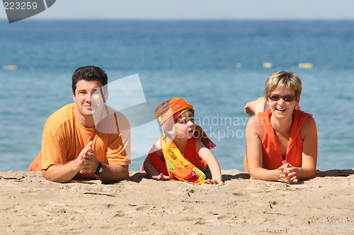 Image of Family on the beach