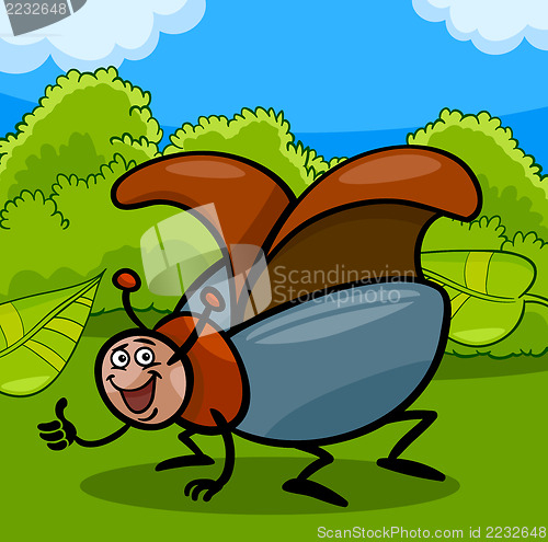 Image of beetle insect cartoon illustration