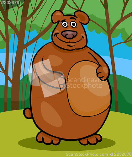 Image of wild bear cartoon illustration