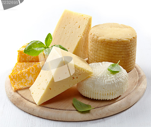 Image of Various types of cheese