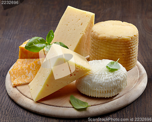 Image of Various types of cheese