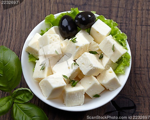 Image of fresh feta cheese