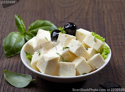 Image of fresh feta cheese