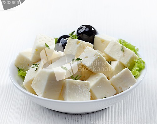 Image of fresh feta cheese