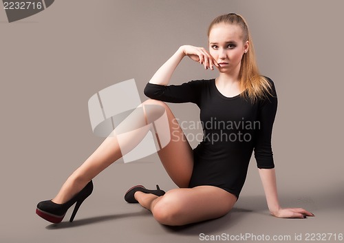 Image of flexible athletic woman