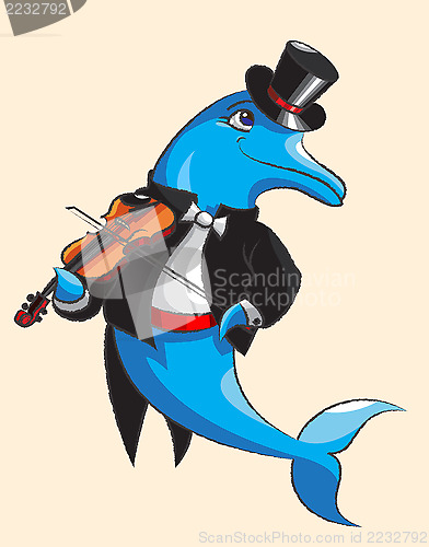 Image of Dolphin and violin