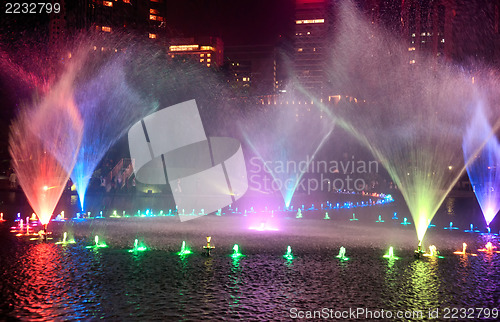 Image of water fountains in kuala lumpur