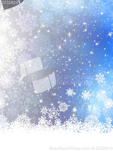 Image of Blue Christmas Background. EPS 8