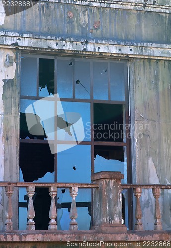 Image of broken window