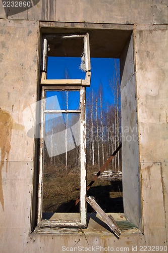 Image of broken window