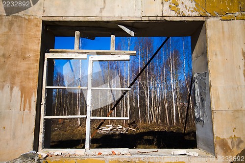 Image of broken window