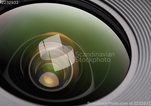 Image of photo lens closeup