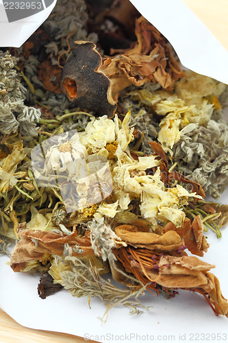 Image of chinese herbal tea ingredients