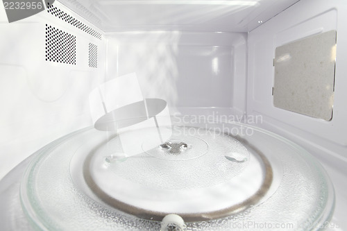 Image of Inside of microwave