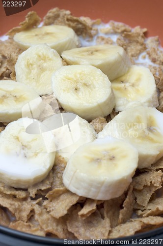 Image of cereal with bananas