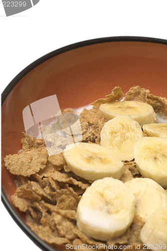 Image of cereal with bananas