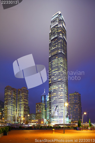 Image of Hong Kong city night view