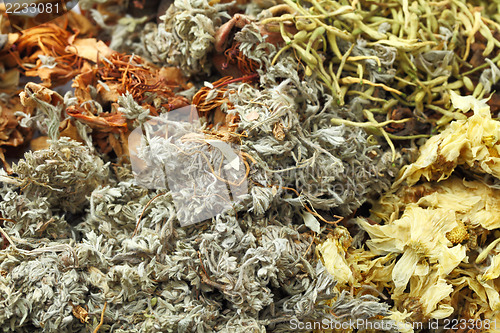 Image of chinese herbal tea ingredients