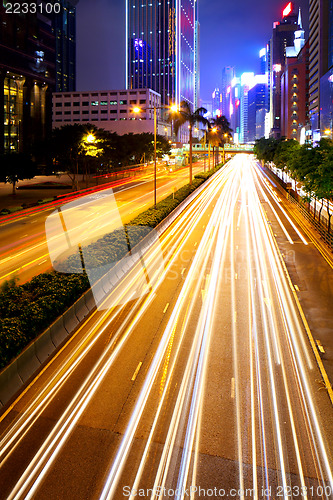 Image of modern city at night